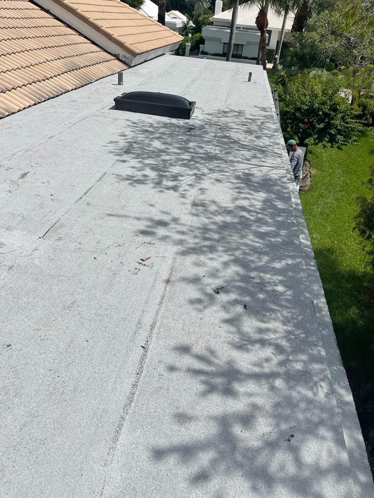 Commercial flat roof